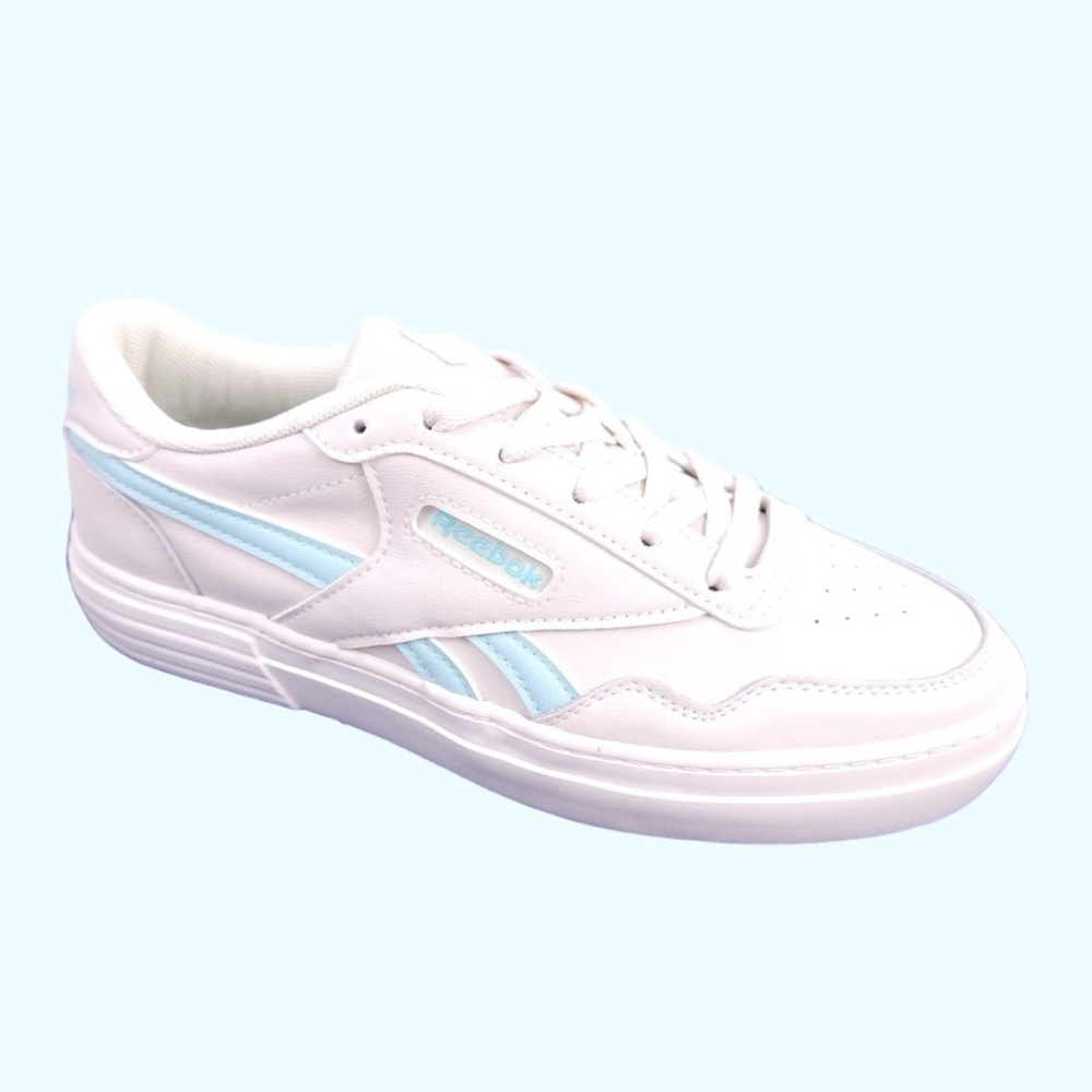 Reebok Comfort Beige and Light Blue Sneakers, 8